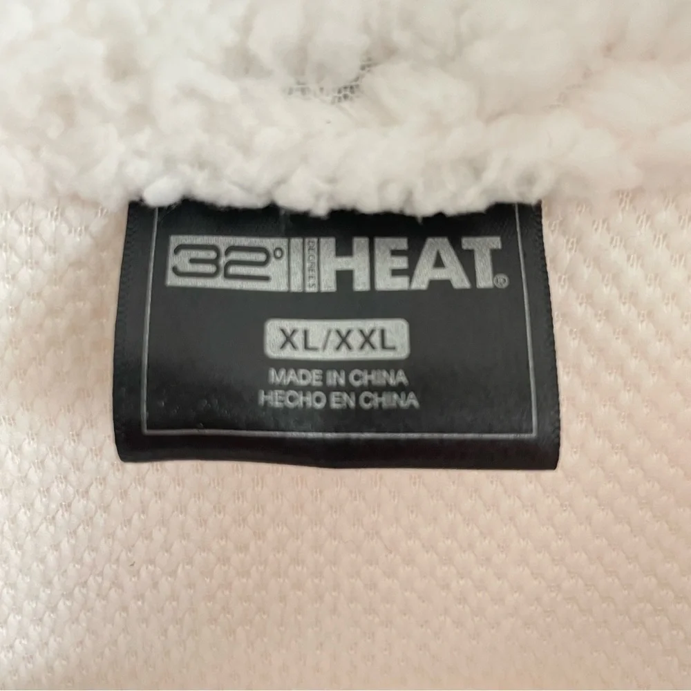 $15 SALE Shacket NWT Cream Off-White Fuzzy Jacket XL/XXL Outdoor by 32 Degrees